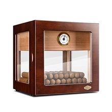 Gymqian Humidors Office Cigar Box Small Sigaro Transparent Light Box Sigaretta Piano Pittura per Gli Amici Regali da uomo/Braun / 24.5x24.5x24.5cm