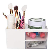Jadeshay Scatola di immagazzinaggio Cassetto Multifunzione da scrivania Articoli di cancelleria per Gioielli Scatola di immagazzinaggio Porta Container Porta casa(Bianca)