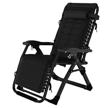 SHUAIIJUAN Sedia per il tempo libero domestico Folding Zero Gravity Lounge Chair for Relaxing Sdraio Sdraio Patio Recliners Sedia for Giardino Bar a bordo spiaggia di campeggio della piattaforma 150kg