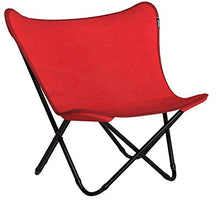 LAFUMA Pop Up XL Sdraio Tripolina Telaio Nero Tela Rosso Garance