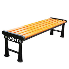 Panchine da giardino all'aperto, Panca da terrazza per veranda impermeabile e resistente alla corrosione con schienale, La struttura in metallo è antiruggine e facile da pulire / può ospitare 2-3