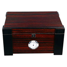 XZJJZ Cigar Box con Metal umidificatore Legno di Cedro Cigar con Digital Metallo igrometro Grande capacità Cigar Humidor