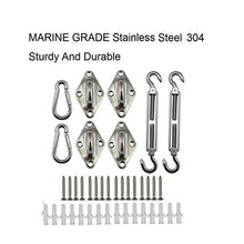 QWXZ Pratico Acciaio Inox 304 M5 / 5mm Kit Ombra Hardware Sun Sail for Trigangle rettangolo Vele Installazione Ombra Vela Accessori di Fissaggio Facile da installare