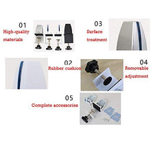 XINX Privacy Screen Pinza Divisore Starnuto Gaurd Acrilico Clip dello Schermo Holder Divisore Escursioni Partizione Staffa di Supporto Desk Partition Support,Bianca