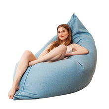 LuoMei Lazy Couch Lounge Chair Bean Bag Lazy Sofa Eps Foam Camera da Letto Soggiorno Sedia Singola Rimovibile Lavabile Divano Letto Gratuito Invia Pennello AppiccicosoMarrone