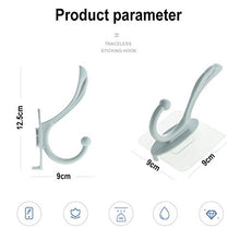 INTVN 6 Pezzi Ganci Adesivi, Plastica Gancio Autoadesivo Gancio Adesivo Bagno Ganci Portasciugamani Gancio Appendiabiti da Parete, per Appendere Asciugamani Vestiti Chiavi Cappelli