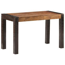 Festnight Tavolo da Pranzo in Legno Massello di Mango Grezzo,Tavolino da caffè Design Rustico Industriale,Tavolino per Divano,Tavolino da Giardino,120x60x76 cm
