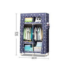 JFFFFWI Armadio Guardaroba Armadio in Legno massello Semplice Armadio 80 * 45 * 170cm (Colore: C)