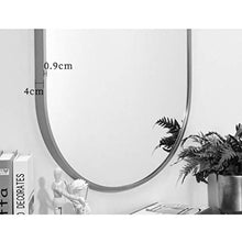 Specchio bagno Specchio ovale a parete con cornice in metallo Specchi per trucco grandi Specchio ingranditore Specchio ingranditore Doccia Make-up Specchio-Camera da letto Soggiorno 52 cm × 83 cm