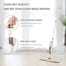 SSAYY Spray Mop Mop Spray Rotazione A 360 Gradi Wet & Dry Mop con Cuscinetti Sostituibili in Microfibra per La Pulizia di Pavimenti E Piastrelle in Legno