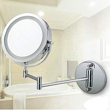 Specchio per il Trucco a Parete da 7 Pollici Trucco per Trucco a vanità 5 X 5 ingranditore (Color : Silver, Size : 7 Inches 5X)