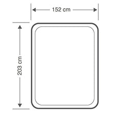 Intex 64468 Materasso, PVC, Grigio, Matrimoniale, 1.52m x 2.03m x 51cm
