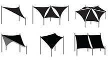WOLTU GZS1189cm04 Tenda a Vela Parasole Rettangolare Telo da Sole in PES Protezione Solare Anti UV Giardino Esterni Crema 3x4m