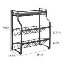 LYM &ripiano di stoccaggio Cucina Rack Bagagli, organizzatore Multifunzionale for Cucina Bagno Giardino Trucco dell'organizzatore di visualizzazione Scaffale di Finitura