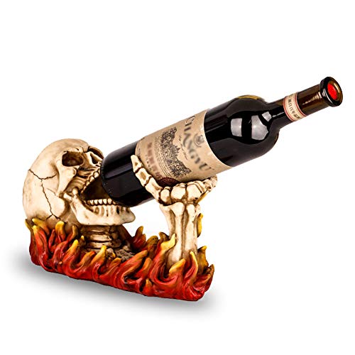 LDLL Cranio Motociclo Porta Bottiglie, Moderno personalità Resina creatività Scaffale Vini, per Cantinetta Vino/Ktv/Bar/Ristorante Decorazioni