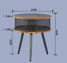 TONG HXF- tavolino tavolino Rotondo squisita capezzale del ripiano Ferro Multifunzionale 40 * 40 * 46cm Durevole