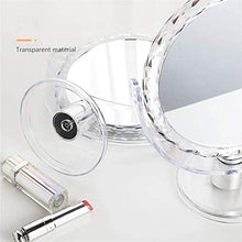 LBWARMB Trucco Specchio con luci Specchio da Toilette, Toilette dello Specchio di Trucco con 1x / 7X, 6''360 ° Girevole Specchio ingranditore, Specchio del Bagno con Crystal-Come Stile