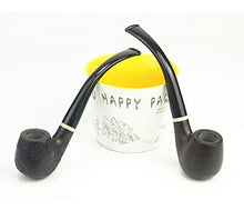 Pipa in legno per tabacco da fumo, filtro a carbone attivo da 9 mm a manico lungo, con accessori, A2