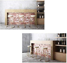 Yxsd Bar Stool insieme di 2 stile Sgabelli Battuto sedia ristorante fast-food Alta Moda for le cucine Colazione Sgabelli poggiapiedi imbottito rotonda Sedile pranzo Cucina Bar Patio Cafe presiede i pi