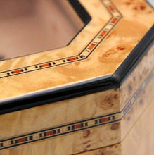 CLJ-LJ Legno di Cedro allineato Vetro Tetto apribile Cigar Cabinet può tenere 50 Cigar doppio strato con umidificatore e igrometro grande capacità del cassone regalo degli uomini ble for la sede di cl