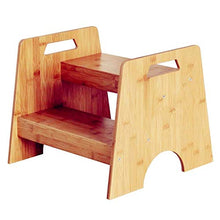Sgabello Sgabello a 2 gradini Sgabello con Scala da Bagno Pedale Multifunzione lavamani Fiore Sgabello da Bagno in bambù per Uso Domestico Sgabello Pieghevole Sedia da Doccia Portatile A +