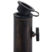 Tidyard- Base Supporto Ombrellone Parasole in Ghisa 12 kg 48 cm,Supporto per Ombrellone Parasole,Base Ombrellone da Sole Metallo 48 cm