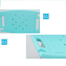 Sgabello da Doccia Pieghevole per Sedia da Bagno Sedile 5 Sgabelli da Doccia Regolabili in Altezza per disabili/Elder/Incinta,Blu
