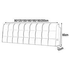 WENZHE Cuscino Testiera Letto Cuscini Lettura Capezzale, Fibra Superfine Testiera Custodia Morbida, Usato per Hotel Camera Letto Divano, Personalizzabile (Color : Azzurro, Size : 90x60x10cm)