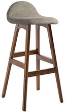 LWW Sedie, solidi domestici di legno alto sgabello Sgabelli, moderno e minimalista, alta Sedia creativi Sgabelli, cassiere Reception sedia,B,Marrone