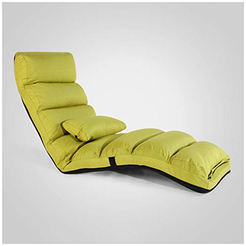 MeiMei Moderno Divano Pigro Semplice Singolo Pieghevole Sedia Camera da Letto Soggiorno Studio Balcone Divano (Color : Green)