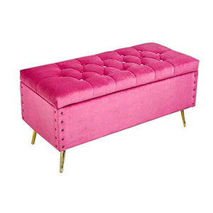 LXESWM Pouf Panca Ottomana Ottomano Panca poggiapiedi Pieghevole Imbottito Trapuntato Bagagli con la Copertura, for Soggiorno Camera da Letto (Colore : F, Size : 80cm)