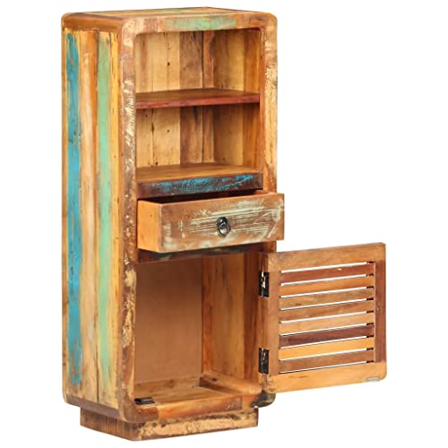 vidaXL Credenza Alta 45x32x110 cm in Legno Massello di Recupero