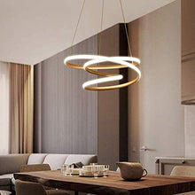 N/Z Home Equipment 30w LED Dimmable with Remote Control Modern Creative Golden Ring Design Used in Bedroom Living Room Kitchen Dining Table Bar Loft Easy to Tall