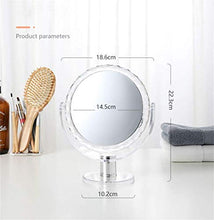 ADSE Specchio cosmetico, Specchio per Il Trucco da toeletta con 1x / 7X, 6 '' 360 Gradi; Specchio ingranditore Girevole, Specchio da Bagno con Stile Simile al Cristallo