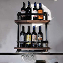 LHQ-HQ Cremagliera del Vino, Americano LOF Supporto di Vetro Bar Vino Rack Parete del Tubo Flessibile Appeso Wine Bar di Ferro, Stand di Esposizione