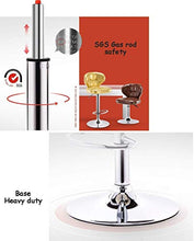 Posto a sedere Sedia alta Sgabello Sgabelli Sedia con PU schienale del sedile regolabile in altezza di sollevamento su ruote for la prima colazione Ristorante Bar |Café Bar Stool cromato Piastra Max B