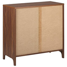 Beliani Cassettiera Bianca e Legno Scuro 81 x 80 cm 3 Cassetti Stile Retro Maiden