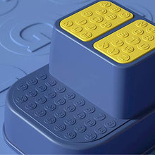 Niduo Bear Steping Sgabello Sgabello da Bagno Bagno Sgabello per Servizi Igienici Anti Slip Gomma, Cucina Sgabello per Il Bambino per Banco per Allenamento E Utilizzo Multifunzione,Blu