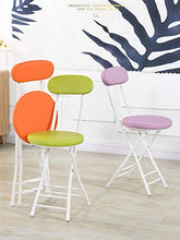 Sedie Pieghevoli 2 Pezzi Sgabello Pieghevole, Sgabello da Bar Con Schienale, Pieghevole Piccolo Sgabello Rotondo Portatile per Casa, Cucina, Patio, Giardino Pieghevoli Ufficio ( Color : Pink )