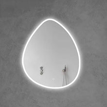 Specchio da bagno touch screen a LED specchio luminoso specchio da bagno a parete specchio irregolare supporta la personalizzazione, luce tricolore + oscuramento continuo + disappannamento + specchi