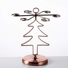 FYLHX Freestanding Tavolo Vino Cremagliera di Vetro Creativo Albero di Natale Metallo con 6 Ganci Portabicchieri da Vino per Home Bar Arredamento Cucina Soggiorno 14 Pollici