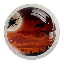 Halloween Hexe 4 PCS Pomelli per Porta, Pomolo per Mobile, Pomelli per Mobili con Viti, Maniglia per Armadietto, Pomelli per Porta, Pomelli per Cassetti per Porta, Armadio, Cassetto e Credenza