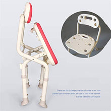 HHJJ Pieghevole Bagno Doccia Sgabello Sedile, Antiscivolo banco ergonomico Aid Bagno Sedia con braccioli Sedile Imbottito for Anziani disabili