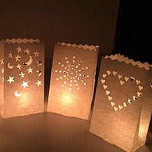ARTFFEL Vola 30pcs Candela Borsa Resistente alla Fiamma Lanterna Luce Hollow Borse Candela Sacchetti Tealight Sacchetti for la Festa Nuziale .Compleanno