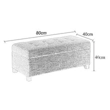 LXESWM Pouf Panca Ottomana Poggiapiedi Pieghevole Bagagli Petto Scarpe Banco di stoccaggio ottomano con Flipping Coperchio Bagagli Pouffe Storage Box Bed Fine Sgabello Divano Sgabello