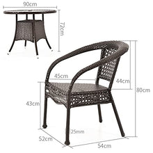 Set di Mobili da Giardino per Esterni, 5 Pezzi Sedia da Giardino in Rattan Set Componibile in Vimini Set di Conversazioni da Prato Il Tavolo Perforato può Essere Dotato di Ombrellone