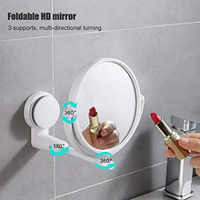 ZYCH Cosmetico Specchio Double Face Ingrandimento 10X Cosmetico da Trucco per Make up da Parete,Specchio da Trucco LED Ingrandimento con Ventosa-Bagno Make Specchio Vanity