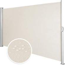 TecTake Tende da Sole paravento Laterale frangivento Estensibile Corpo e Assistenza Post Interamente in Alluminio - Disponibile in Diversi Colori e Diverse Misure - (Beige | 200x300cm | No. 401532)