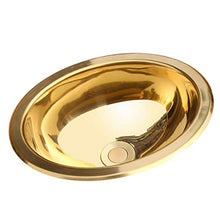304 in Acciaio Inox Dorato Bancone Bar Rotondo Piccolo Lavello Piccolo Lavabo A Una Fessura per Yacht RV Piccolo Il Lavello Portatile può Essere Installato Dentro E Fuori dal Palco