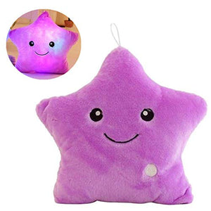 KAIKUN Cuscini Bambini Decorativi Cuscini Decorativi Bambini Simpatici Cuscini per Ragazze Cuscini Carini Cuscino Morbido per Bambini plushie Lussuoso Star,Purple